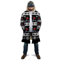 Skiing Snowflake Christmas Cloak Xmas Holiday Patterns - Wonder Print Shop