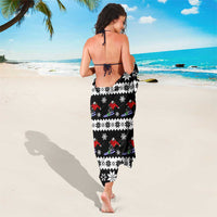 Skiing Snowflake Christmas Sarong Xmas Holiday Patterns - Wonder Print Shop