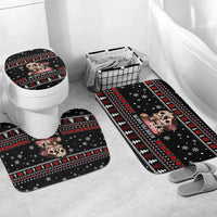 Skull Couple Christmas Bathroom Set Xmas Holiday Patterns - Wonder Print Shop