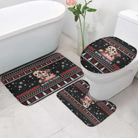Skull Couple Christmas Bathroom Set Xmas Holiday Patterns - Wonder Print Shop