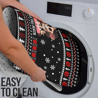 Skull Couple Christmas Bathroom Set Xmas Holiday Patterns - Wonder Print Shop