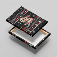 Skull Couple Christmas Canvas Wall Art Xmas Holiday Patterns - Wonder Print Shop