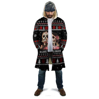 Skull Couple Christmas Cloak Xmas Holiday Patterns - Wonder Print Shop