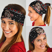 Skull Couple Christmas Neck Gaiter Xmas Holiday Patterns - Wonder Print Shop