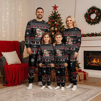 Skull Couple Christmas Pajama Set Xmas Holiday Patterns - Wonder Print Shop