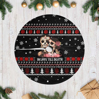 Skull Couple Christmas Tree Skirt Xmas Holiday Patterns - Wonder Print Shop