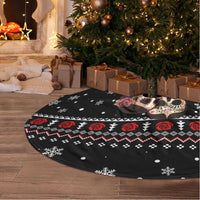 Skull Couple Christmas Tree Skirt Xmas Holiday Patterns - Wonder Print Shop