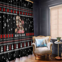 Skull Couple Christmas Window Curtain Xmas Holiday Patterns - Wonder Print Shop