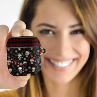 Skull Face Christmas AirPods Case Xmas Holiday Patterns - Wonder Print Shop