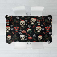 Skull Face Christmas Tablecloth Xmas Holiday Patterns - Wonder Print Shop