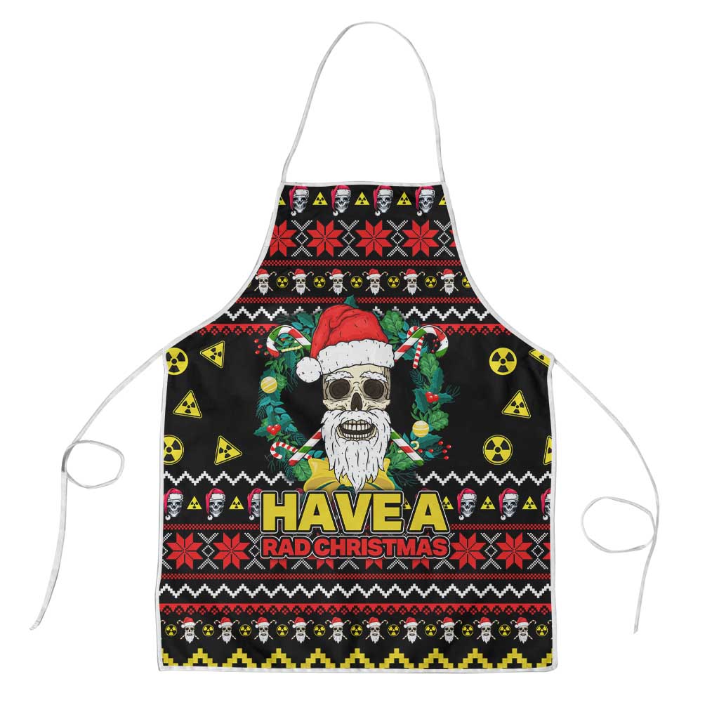 Skull Have A Rad Christmas Apron Xmas Holiday Patterns - Wonder Print Shop