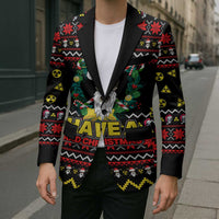 Skull Have A Rad Christmas Blazer Xmas Holiday Patterns - Wonder Print Shop