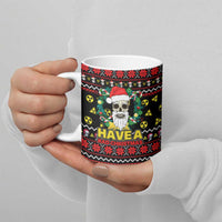 Skull Have A Rad Christmas Ceramic Mug Xmas Holiday Patterns - Wonder Print Shop