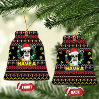 Skull Have A Rad Christmas Ceramic Ornament Xmas Holiday Patterns - Wonder Print Shop
