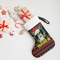 Skull Have A Rad Christmas Stocking Xmas Holiday Patterns - Wonder Print Shop