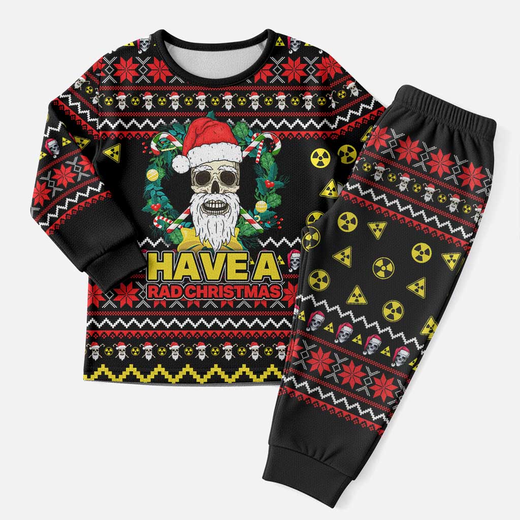 Skull Have A Rad Christmas Pajama Set Xmas Holiday Patterns - Wonder Print Shop