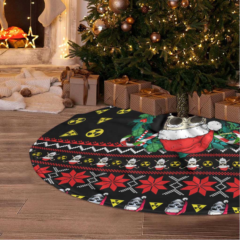 Skull Have A Rad Christmas Tree Skirt Xmas Holiday Patterns - Wonder Print Shop
