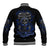 Skull Butterfly Demon - Zero Fck Given Baseball Jacket - Wonder Print Shop