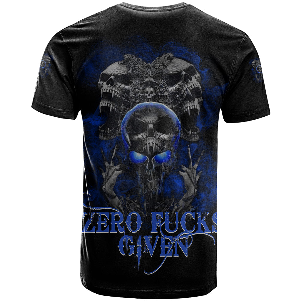 Skull Butterfly Demon - Zero Fck Given T Shirt - Wonder Print Shop