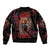 I'm Never Alone Skull Demon Bomber Jacket - Wonder Print Shop