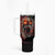 I'm Never Alone Skull Demon Tumbler With Handle