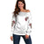 You Inspire My Inner Serial K Skull Rose Off Shoulder Sweater - Wonder Print Shop