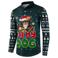 Chihuahua Oh My Dog Christmas Button Sweatshirt Xmas Holiday Patterns - Wonder Print Shop