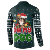 Chihuahua Oh My Dog Christmas Button Sweatshirt Xmas Holiday Patterns - Wonder Print Shop