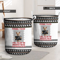 Chihuahua Personal Stalker Christmas Laundry Basket Xmas Holiday Patterns - Wonder Print Shop