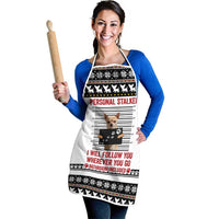 Chihuahua Personal Stalker Christmas Apron Xmas Holiday Patterns - Wonder Print Shop