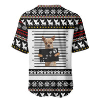Chihuahua Personal Stalker Christmas Baseball Jersey Xmas Holiday Patterns - Wonder Print Shop