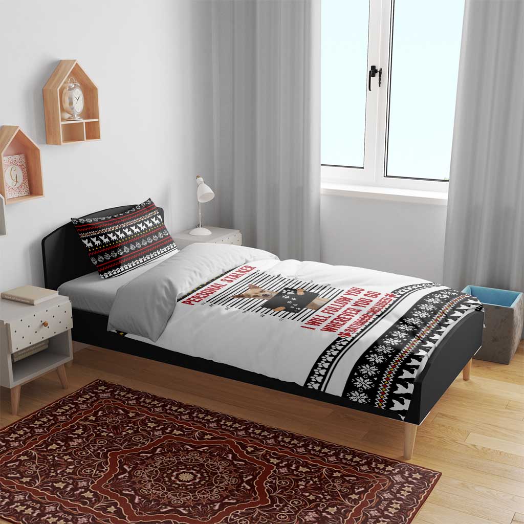 Chihuahua Personal Stalker Christmas Bedding Set Xmas Holiday Patterns - Wonder Print Shop