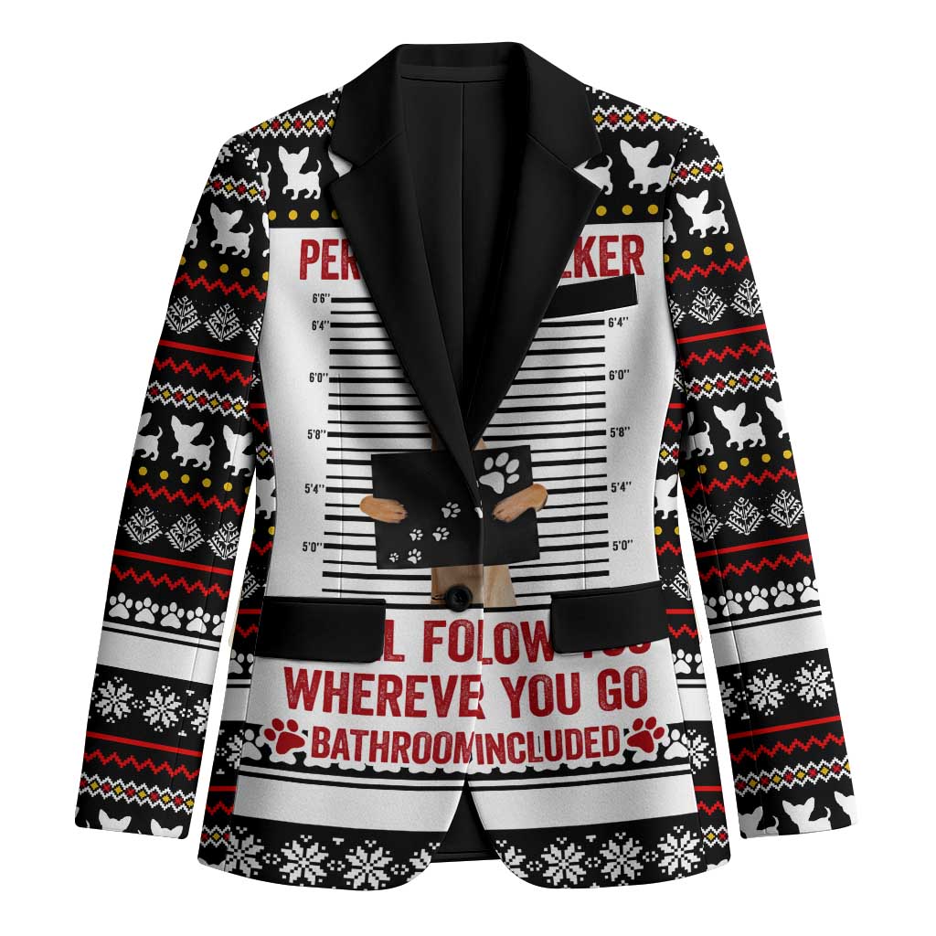 Chihuahua Personal Stalker Christmas Blazer Xmas Holiday Patterns - Wonder Print Shop