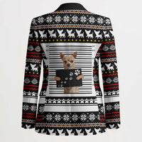 Chihuahua Personal Stalker Christmas Blazer Xmas Holiday Patterns - Wonder Print Shop