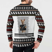Chihuahua Personal Stalker Christmas Button Sweatshirt Xmas Holiday Patterns - Wonder Print Shop