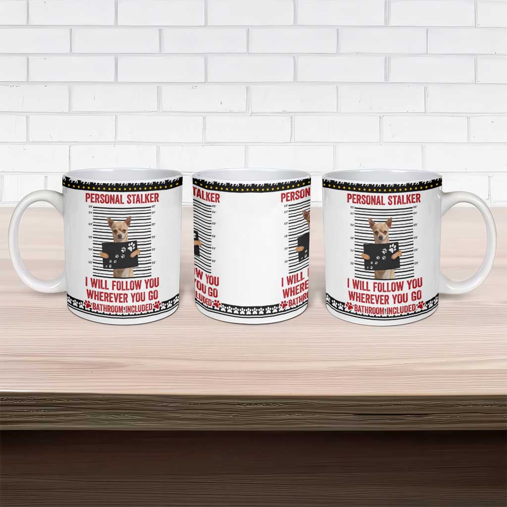Chihuahua Personal Stalker Christmas Ceramic Mug Xmas Holiday Patterns - Wonder Print Shop