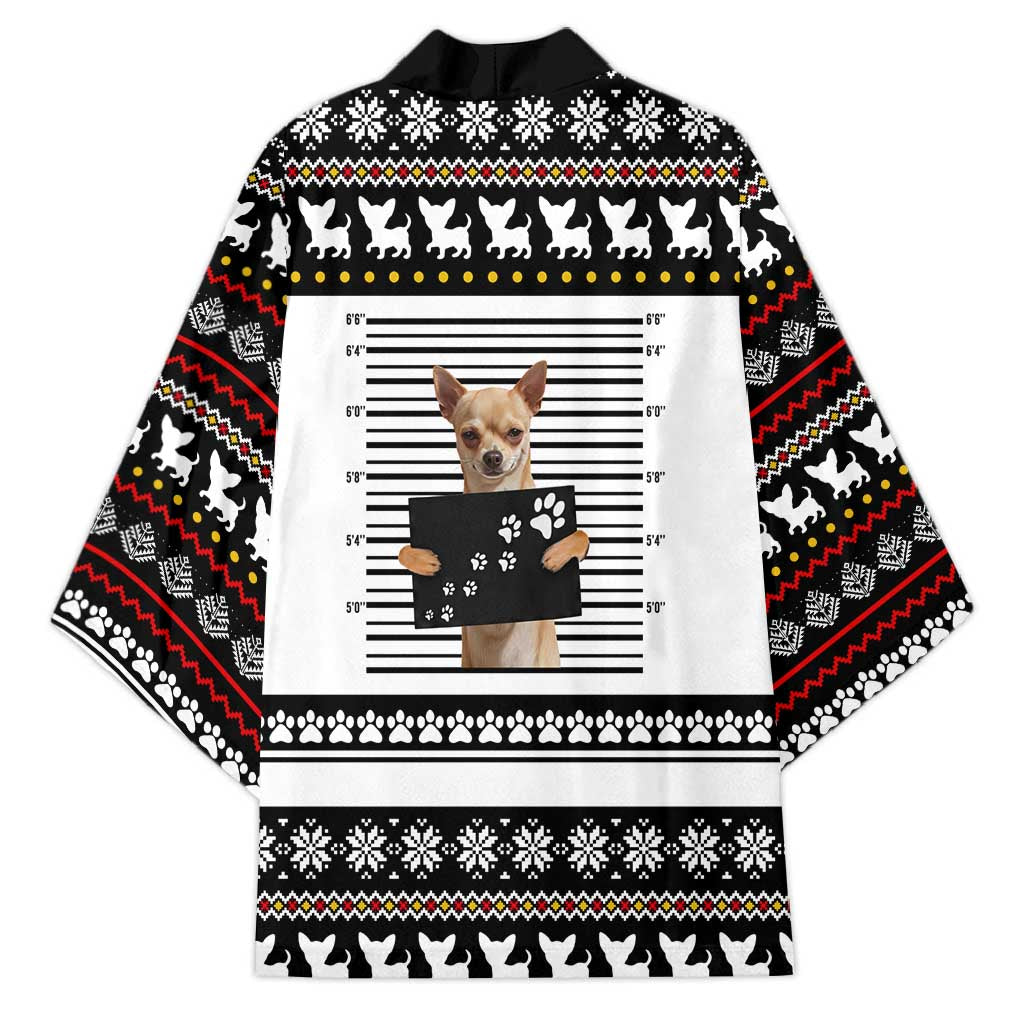 Chihuahua Personal Stalker Christmas Kimono Xmas Holiday Patterns - Wonder Print Shop