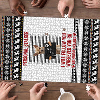 Chihuahua Personal Stalker Christmas Puzzle Xmas Holiday Patterns - Wonder Print Shop