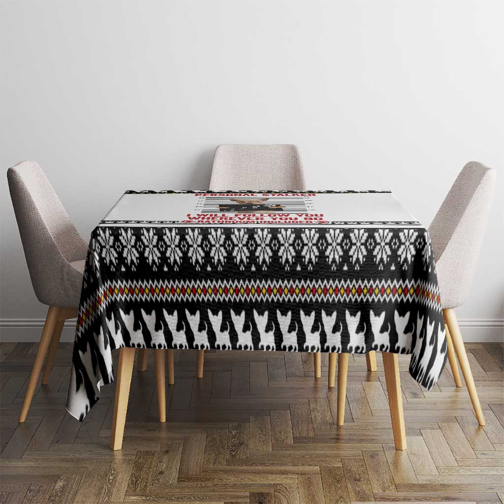 Chihuahua Personal Stalker Christmas Tablecloth Xmas Holiday Patterns - Wonder Print Shop