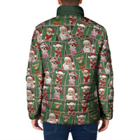 Chihuahua Santa Clau Christmas Padded Jacket Xmas Holiday Patterns - Wonder Print Shop