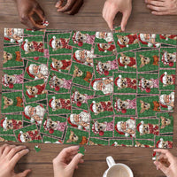Chihuahua Santa Clau Christmas Puzzle Xmas Holiday Patterns - Wonder Print Shop