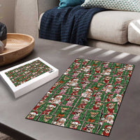 Chihuahua Santa Clau Christmas Puzzle Xmas Holiday Patterns - Wonder Print Shop