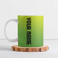 Personalized Skull Bowling Ceramic Mug with Neon Green Strike Design - Edgy Bowler Style - Wonder Print Shop