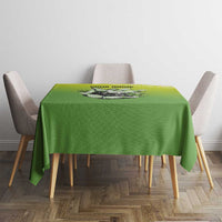 Personalized Skull Bowling Tablecloth with Neon Green Strike Design - Edgy Bowler Style - Wonder Print Shop