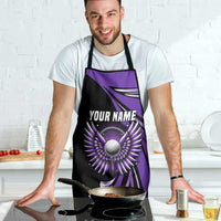 Personalized Purple Winged Golf Ball Apron Bold Golf Graphic Design - Wonder Print Shop