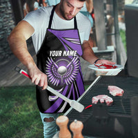 Personalized Purple Winged Golf Ball Apron Bold Golf Graphic Design - Wonder Print Shop