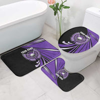Personalized Purple Winged Golf Ball Bathroom Set Bold Golf Graphic Design - Wonder Print Shop