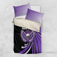 Personalized Purple Winged Golf Ball Bedding Set Bold Golf Graphic Design - Wonder Print Shop