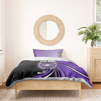 Personalized Purple Winged Golf Ball Bedding Set Bold Golf Graphic Design - Wonder Print Shop
