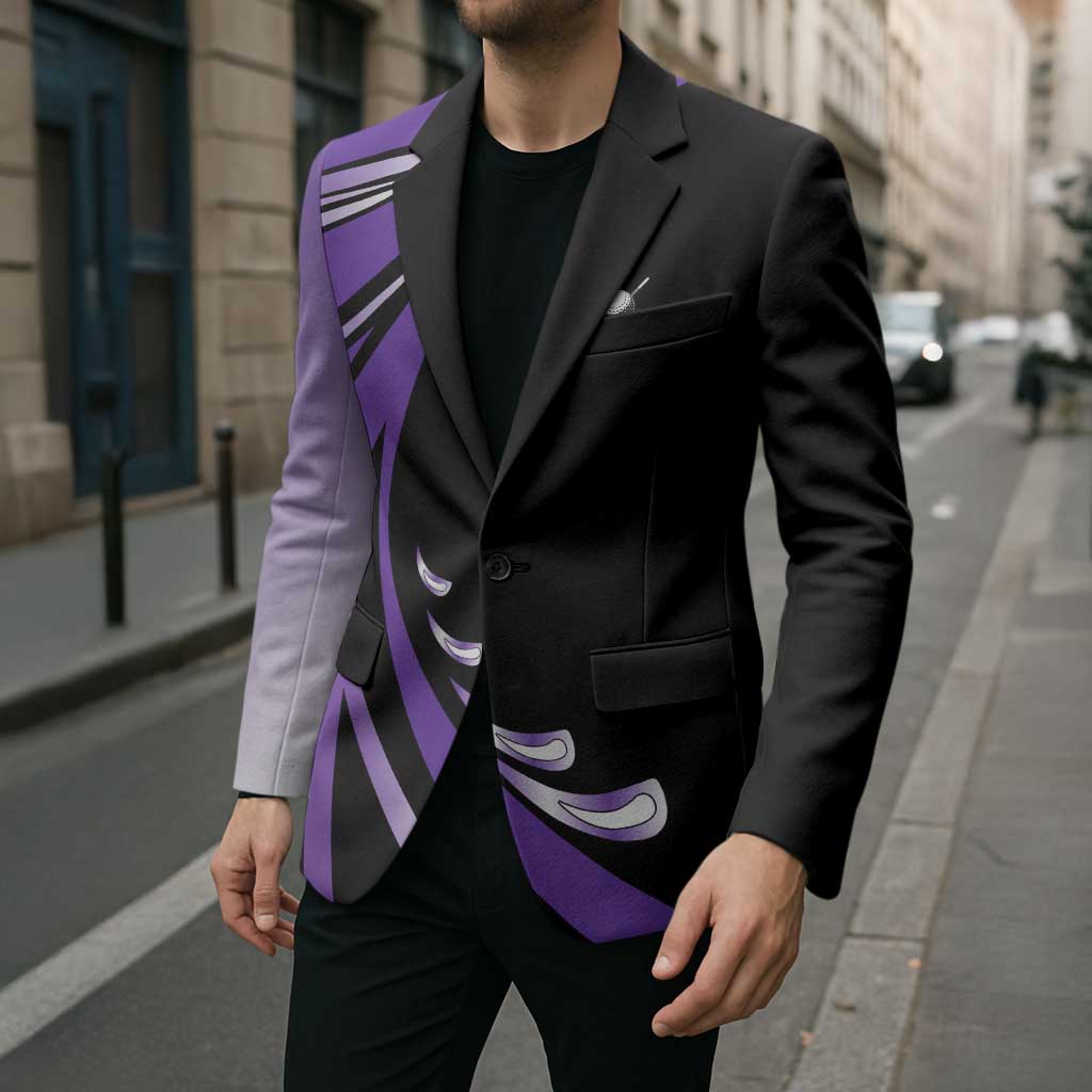 Personalized Purple Winged Golf Ball Blazer Bold Golf Graphic Design - Wonder Print Shop